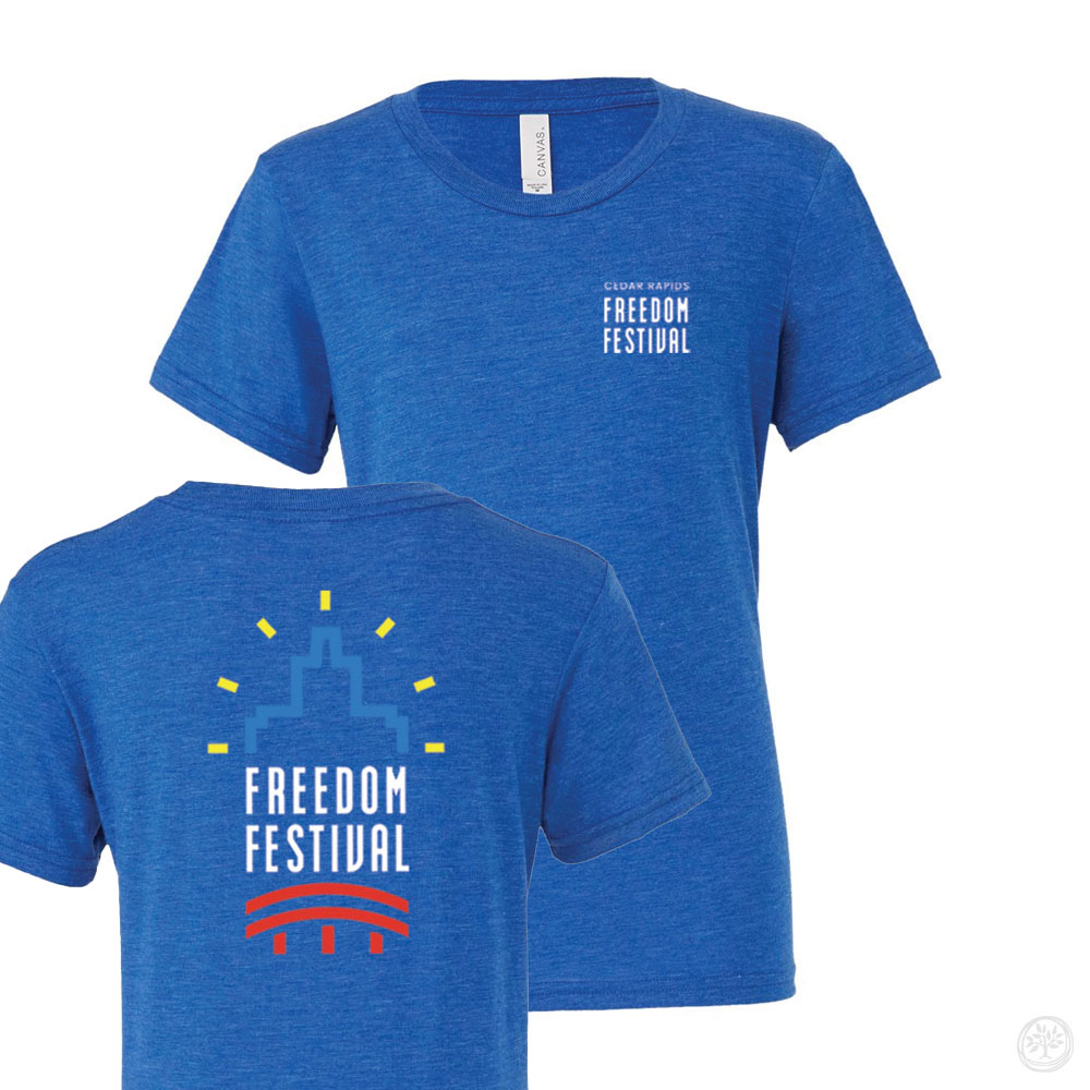 Cedar Rapids Freedom Festival Bella + Canvas Triblend Tee